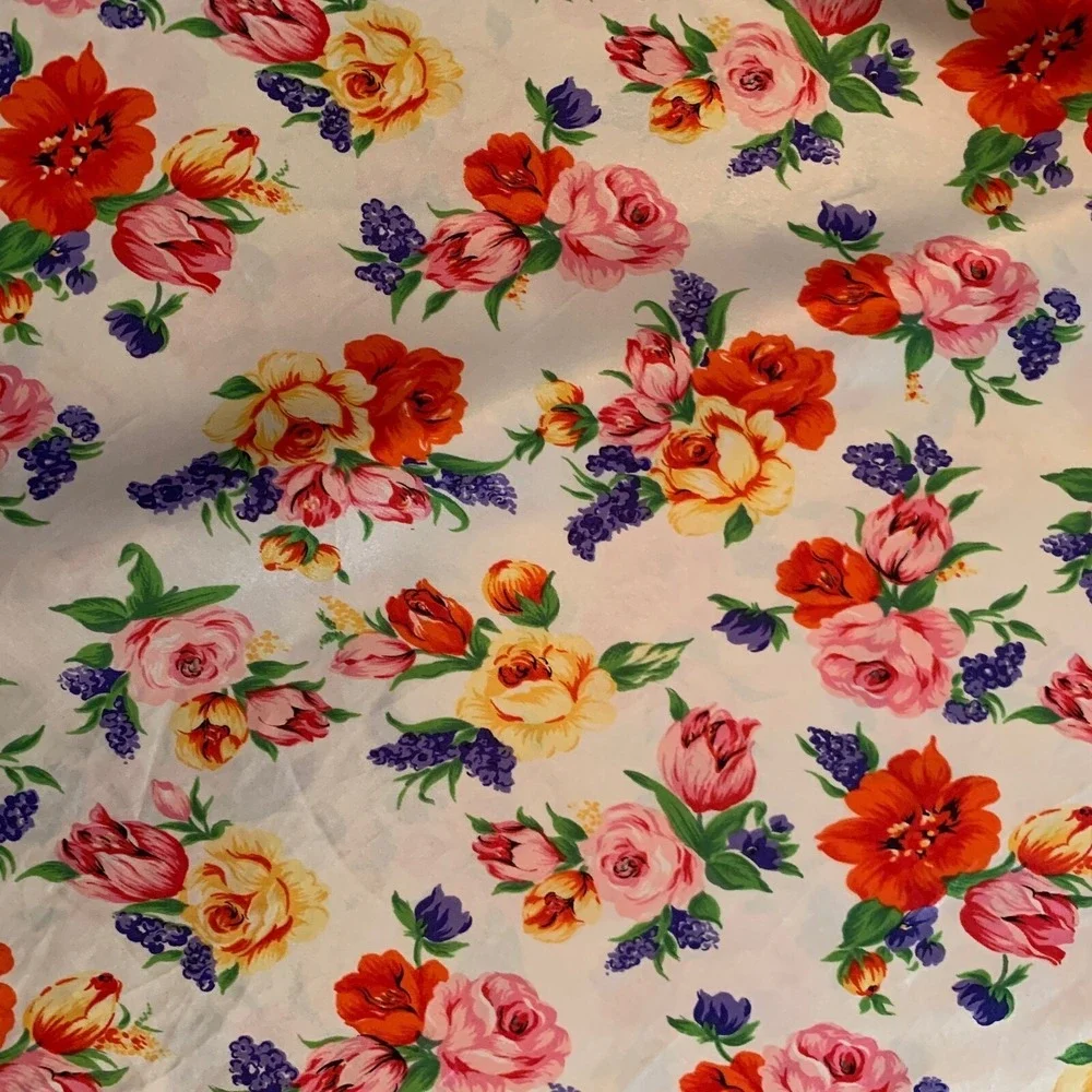 Intimates by LCA Floral Slip Dress V Neck Sleeveless Lingerie Medium